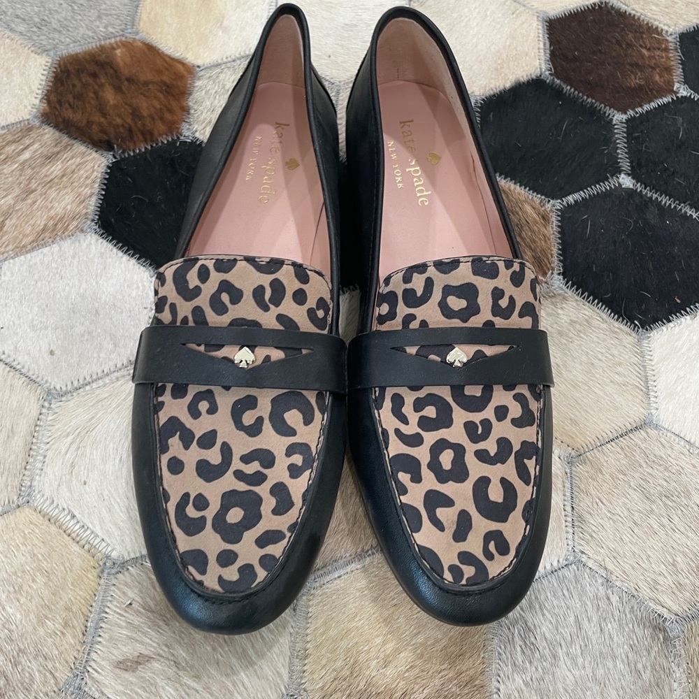 Kate Spade Leopard Loafers 8.5